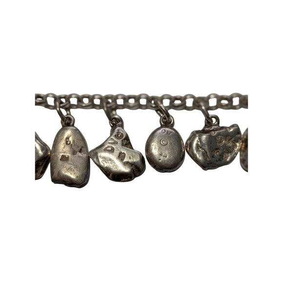 Sterling Silver Charm Bracelet 16 Inspirational Charms Lobster Clasp Size 7 - Picture 4 of 16